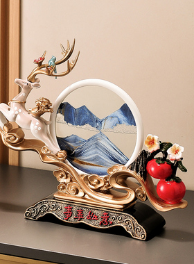 事事如意鹿摆件 新家新居创意装饰品 玄关电视柜桌面摆件朋友送物