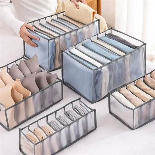Clothes Organizer Jeans Pants Storage Box Wardrobe Drawer Or