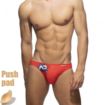 Push Pad swimwear Men Printing Bathing Suit Swimming Briefs