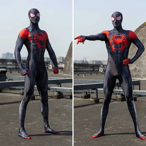 Miles Neverland Spiderman Kostum Topeng Spider Man Miles Nev