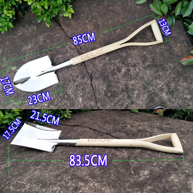 不锈钢铁锹尖头方头铲子铲土挖土牢固耐用新款种菜家用园林,农机/农具/农膜,铲子,淘宝优惠券,粉丝福利购,淘宝优惠卷