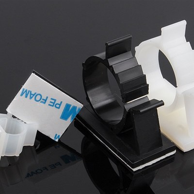 可调式固定座粘式电线固定座桌面理线夹网线整理束线扣自粘线卡LY