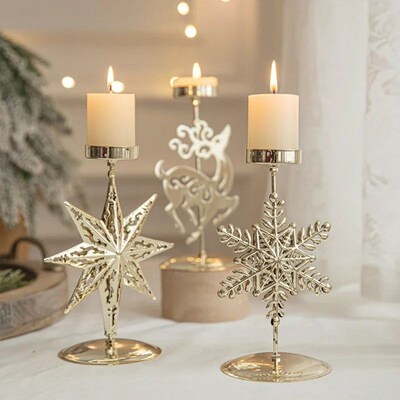 Christmas Votive Candle Holder Metal Tealight Holder Xmas