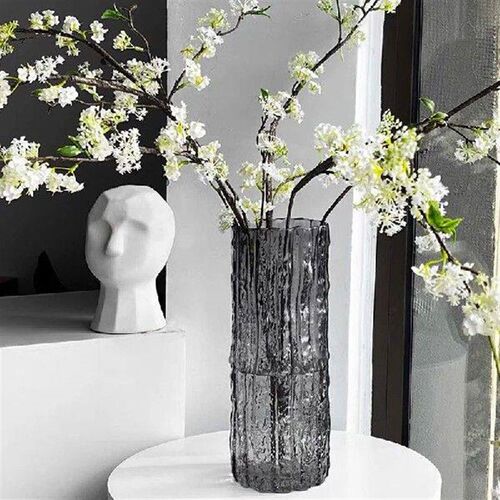Vase Glacier Vase Glass Transparent Flower Arrangement Rose