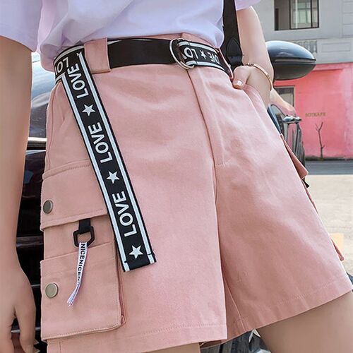 EACHIN Cargo Shorts for Women 2023 New Summer High Waist Poc