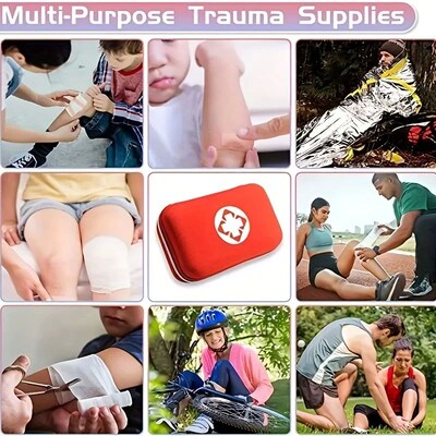 First Aid Kit, Multi-purpose Emergency Medical Portable Medi