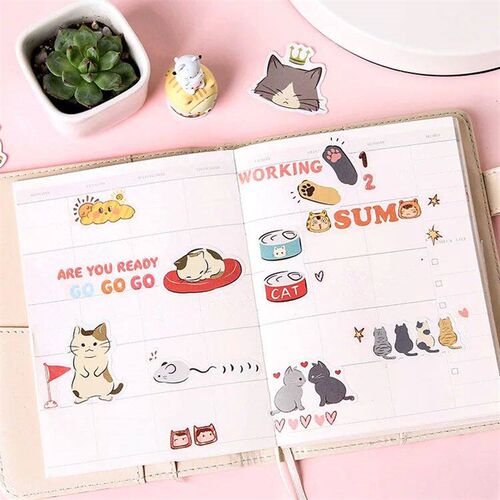 45pcs/pack Playful Cats Cute Decorative ers Scrapbooking  La