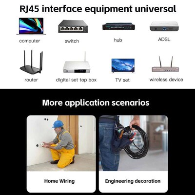 RJ45 Coupler Cat6 Cat5e Ethernet Cable Extender Adapter 1000