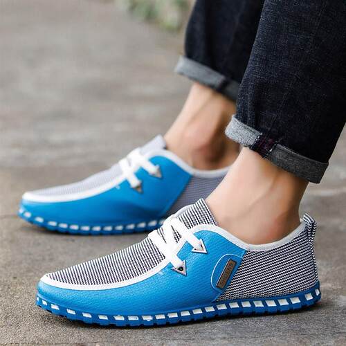 Fashion Driving Shoes Men Flats Slip On Loafers Italian Brea