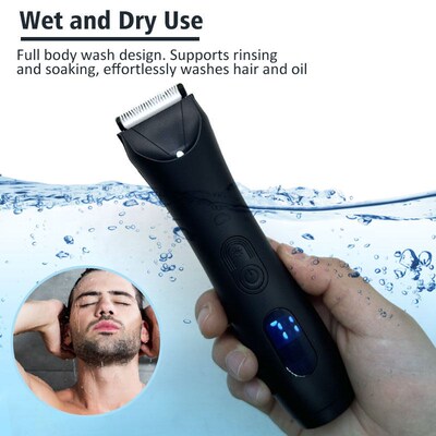 Electric Groin & Balls Shaver Body Hair Trimmer for Men with