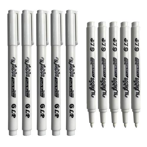 10 Pcs White Paint acrylic Markers Set Fine Tip Oily Permane