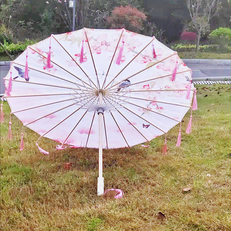 古风流苏绸布伞防雨古代汉服舞蹈伞装饰道具走秀演出跳舞油纸伞,居家日用,居家日用套装,淘宝优惠券,粉丝福利购,淘宝优惠卷