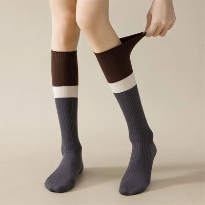 Fashion Women Stockings High Quality Mixed-Color Preppy Styl