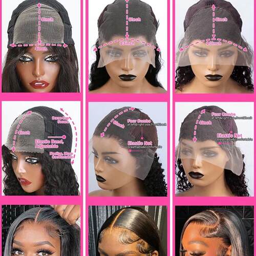 Bone Straight 250 Density Wigs Human Hair 13x4 Lace Front Hu