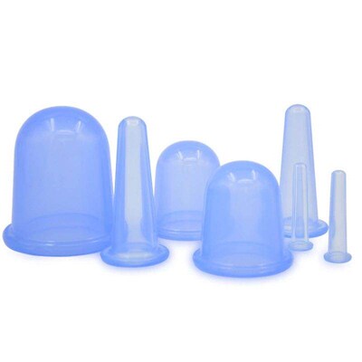 5pcs/Set Silicone Anti Cellulite Cup Vacuum Massage Cups Bod