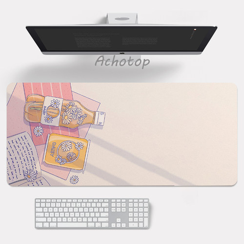 Large Anime Pink Mousepad Gamer Cute Kawaii XXL Gaming Mouse
