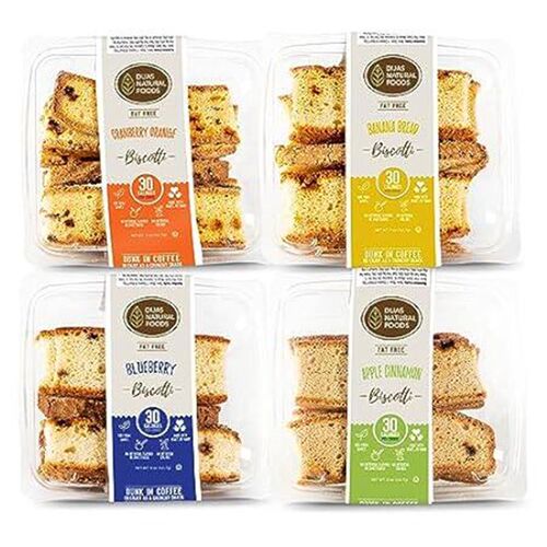 DIJAS Natural Foods, Crunchy Fat Free Biscotti Cookie, Va