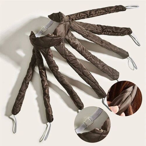 Octopus Heatless Curling Rod Headband Curls Silk Ribbon Slee