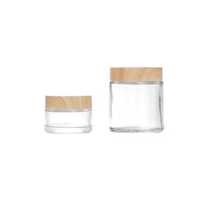 Mini Glass Jar Cetic Subpackage Filling Wood Grain