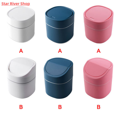 Mini Desktop Multifunctional Trash Can Home Car Storage Buck