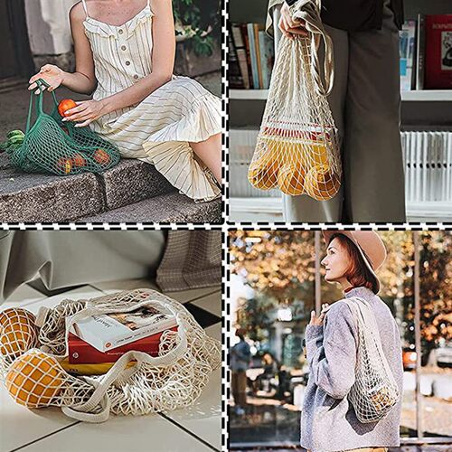 Portable Reusable Grocery Bags Fruit Vegetable Bag Washable
