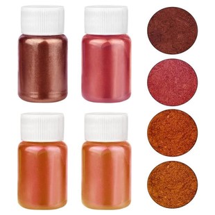 4Colors/Box Mica Powder Powdered Pigments Set Epoxy Resin Dy