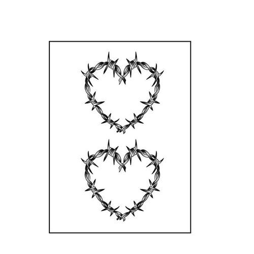 Love Rose Thorn Temporary Stickers Tattoo Stickers Herbal Pl