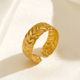Rings Steel Stainless Color Women Gold for 316L