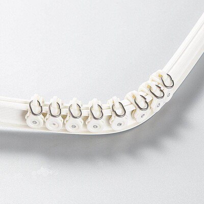 Aluminum Alloy Curtain Track Curved Rail Lu Type Silent Bay
