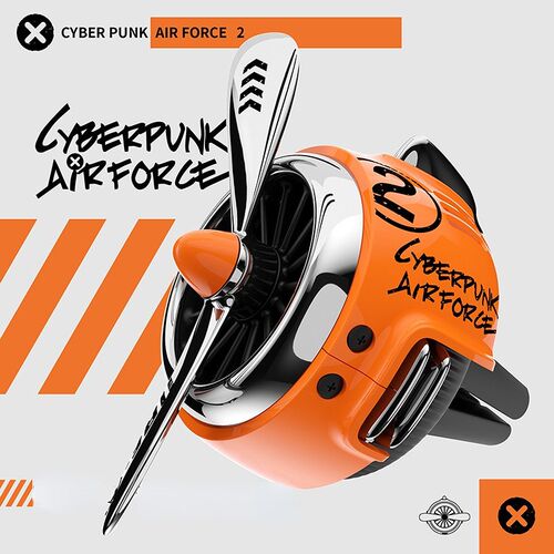 Future Technology Car Air Freshener Cyberpunk Rotating Prope