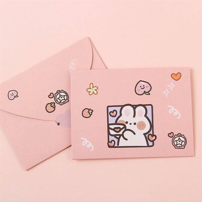 Bear Rabbit Blessing Thank Envelope Ins Cartoon Decoration L