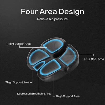 Memory Foam Seat Cushion Non Slip Orthopedic Prostate Cushio