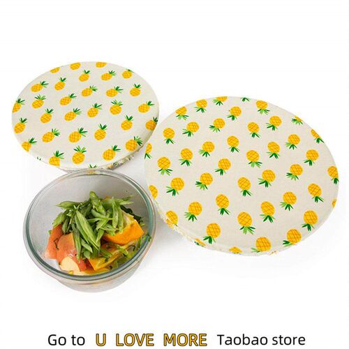 3PC Reusable Fresh Keeping Food Wraps Eco-Friendly Reusable