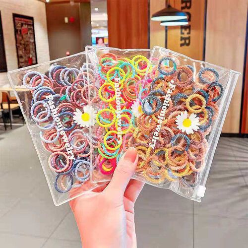 Childrens rubber band does not hurt the hair elastic good h