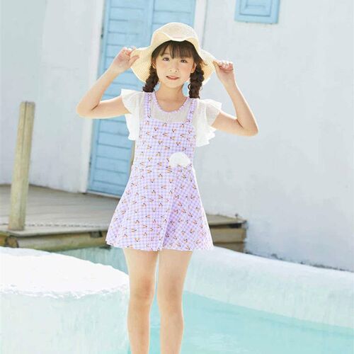 Summer Mid-child New Ste Swimsuit Sweet Top Strap Hot Spring