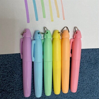 Mini Hook Highlighter Student Set SoftTip Journal Pen Morand