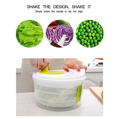 Salad Spinner Lettuce Greens Washer Dryer Drainer Crisper St
