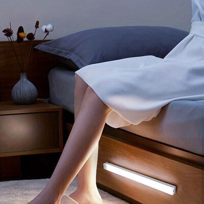 Motion Sensor LED Night Light USB Rechargeable Lamp感应灯