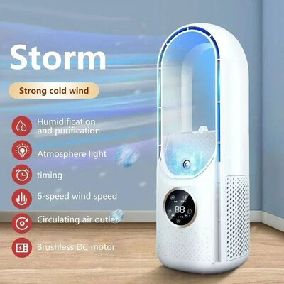 Portable mini air conditioner USB air cooler bladeless elect