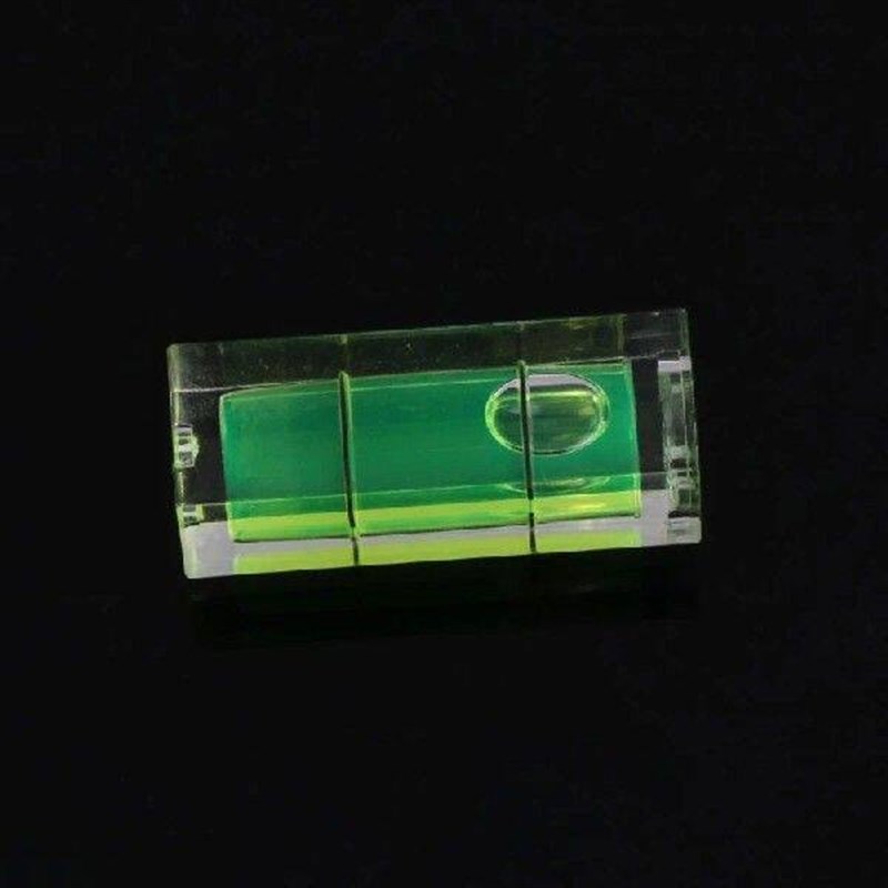 5Pcs 10x10x29mm Universal Vials Square Bubble Level Tripods - 实物图