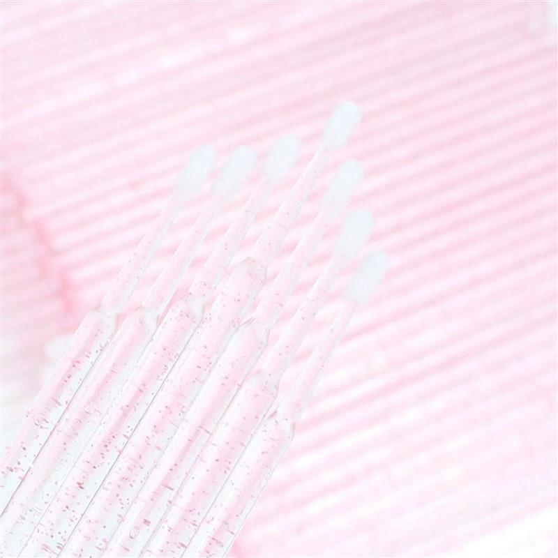 200pcs Disposable Brushes Set Mascara Wands Lip Brushes Micr - 实物图