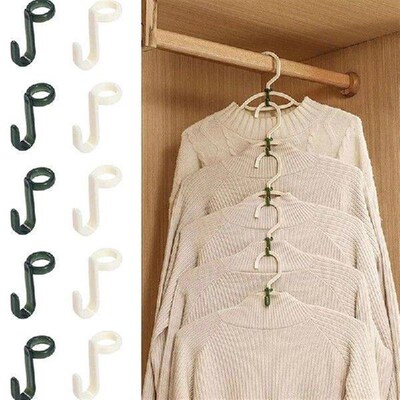 50PCS Mini Hangers For Closet Connectors, Hooks Cascade