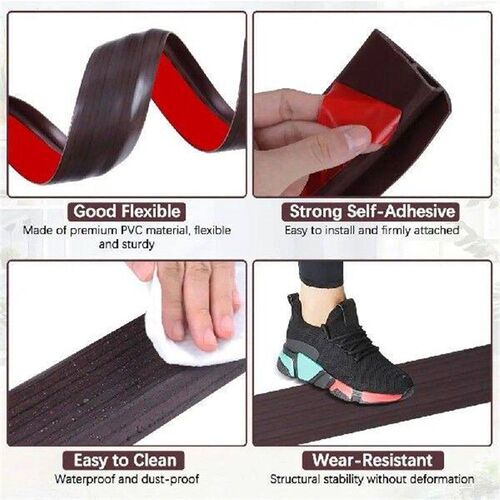 NEW Carpet To Tile Floor Transition Strip Self Adhesive