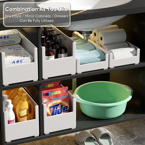 Joybos Kitchen Sundries Organizer Box Cupboard Basket Under