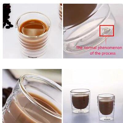 Nespresso Coffee Mug Heat Resistant Double Wall Tea Glass Cu