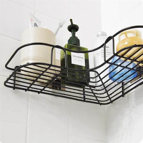 No-drill wall-mounted storage rack with strong adhesive hook