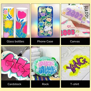 Arrtx Acrylic Paint Markers, 10mm Felt Tip Jumbo Markers, 12