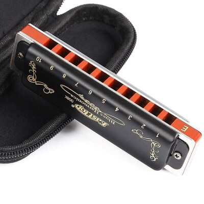 Easttop Diatonic Harmonica 10 Holes Blues Harp Mouth Organ K