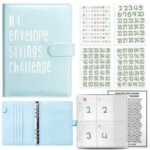 100envelope savings challenge book money budget binder cash