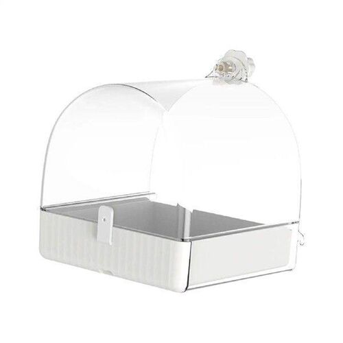 Bird Bath Box Hanging Bird Bath Cube Clear Breathable Bird